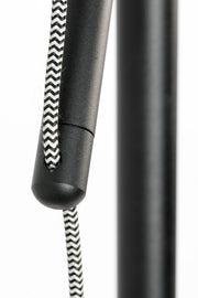 Stehleuchte TOKIO BLACK mit Stoffschirm