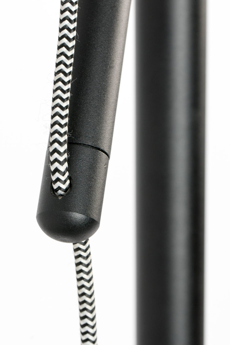Stehleuchte TOKIO BLACK mit Stoffschirm