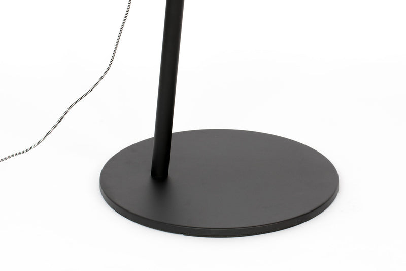 Stehleuchte TOKIO BLACK mit Stoffschirm