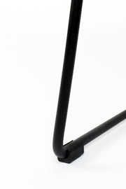 Barhocker TANGLE Schwarz - Metall und Teakholz