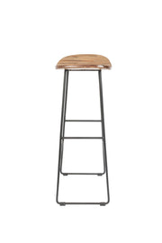 Barhocker TANGLE Natural - Metall und Teakholz