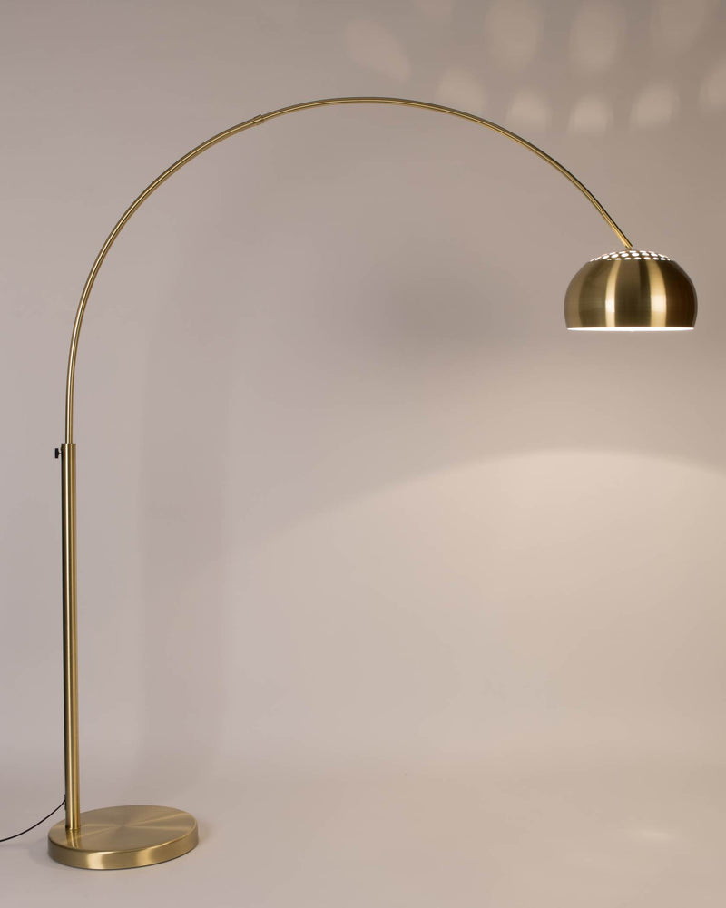 Bogenlampe METAL BOW Messing Stehlampe von ZUIVER