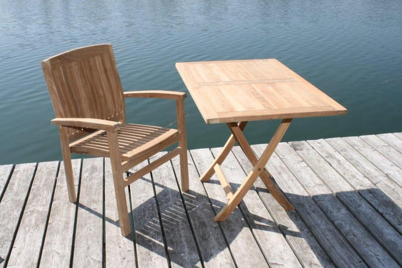 Gartentisch Klapptisch Paris in premium Teak 90 x 70 cm