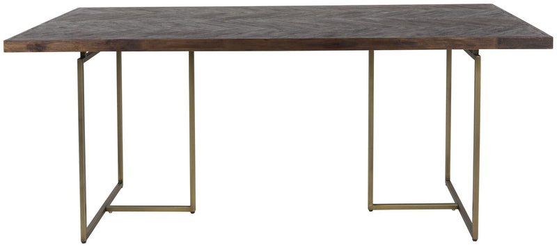 Esstisch CLASS mit Fischgrät Platte 220 x 90 cm von DutchBone
