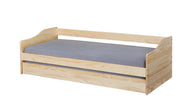 Kinderbett Sofabett MALTE natur mit Schublade 90 x 200 Kiefer massiv