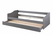 Sofabett Kinderbett MALTE grau mit Schublade 90 x 200 Kiefer massiv