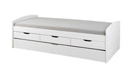 Kinderbett Funktionsbett RIEKA 90 x 200 weiß lackiert Kiefer massiv