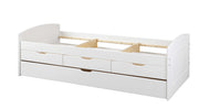 Kinderbett Funktionsbett RIEKA 90 x 200 weiß lackiert Kiefer massiv