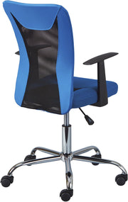 Drehstuhl Jugenddrehstuhl DONNY Mesh blau mit Armlehnen