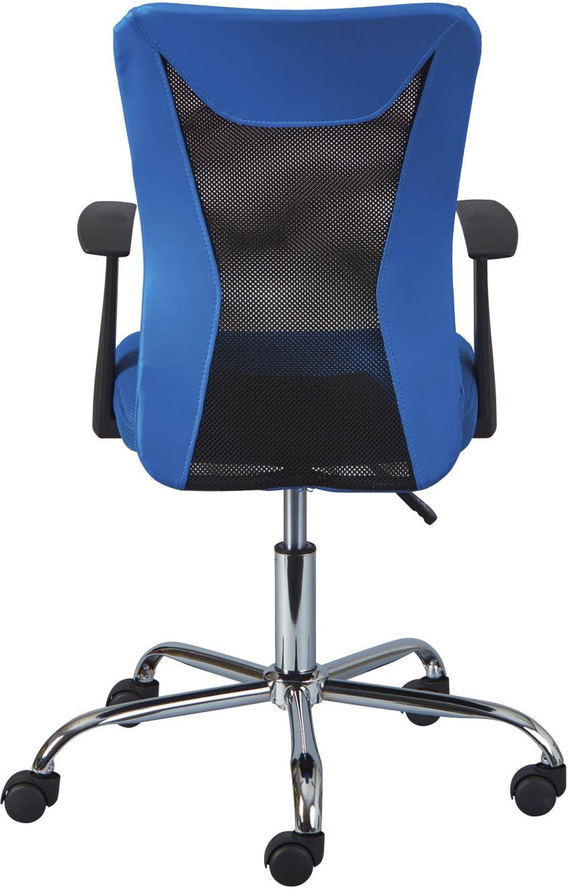 Drehstuhl Jugenddrehstuhl DONNY Mesh blau mit Armlehnen