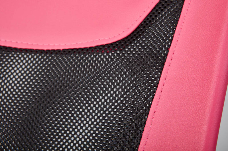 Jugenddrehstuhl Drehstuhl DONNY Mesh Pink mit Armlehnen