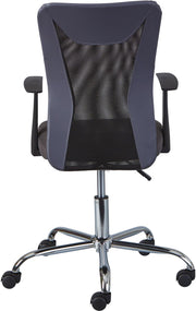Kinderstuhl Schreibtischstuhl für Kinder DONNY Mesh Grau mit Armlehnen