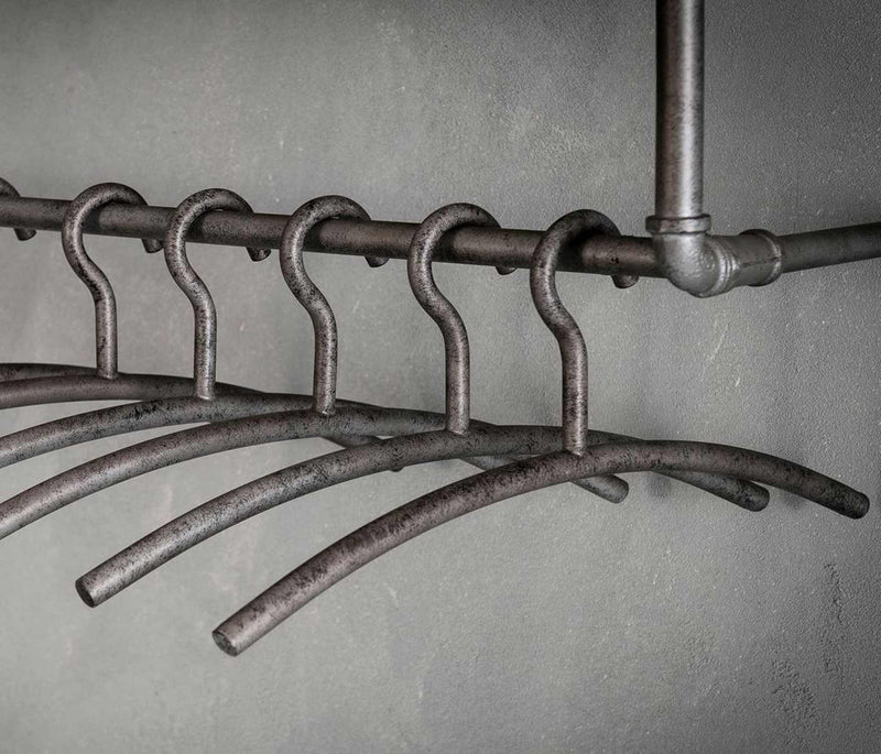 Kleiderbügel DUSTRY 3er Set Silber Antik Look