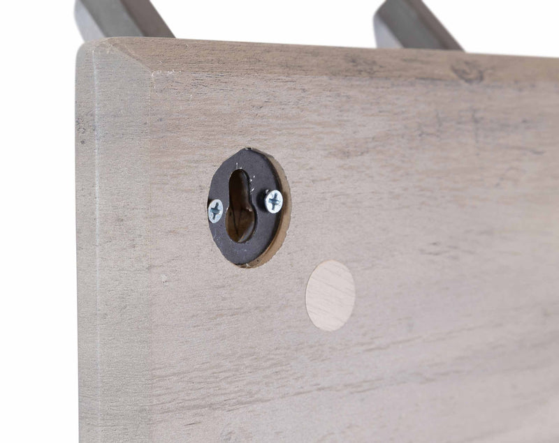 Wandgarderobe HOOK 60 mit 6 Doppelhaken Board in Eiche Optik