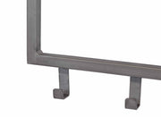 Hakenleiste JON mit 15 Haken Wandgarderobe im Dark-Silver-Finish