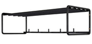 Wandgarderobe CLINT 2 Metall Schwarz lackiert mit Hutablage