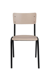 Stuhl Stapelstuhl BACK TO SCHOOL MATTE BEIGE von ZUIVER