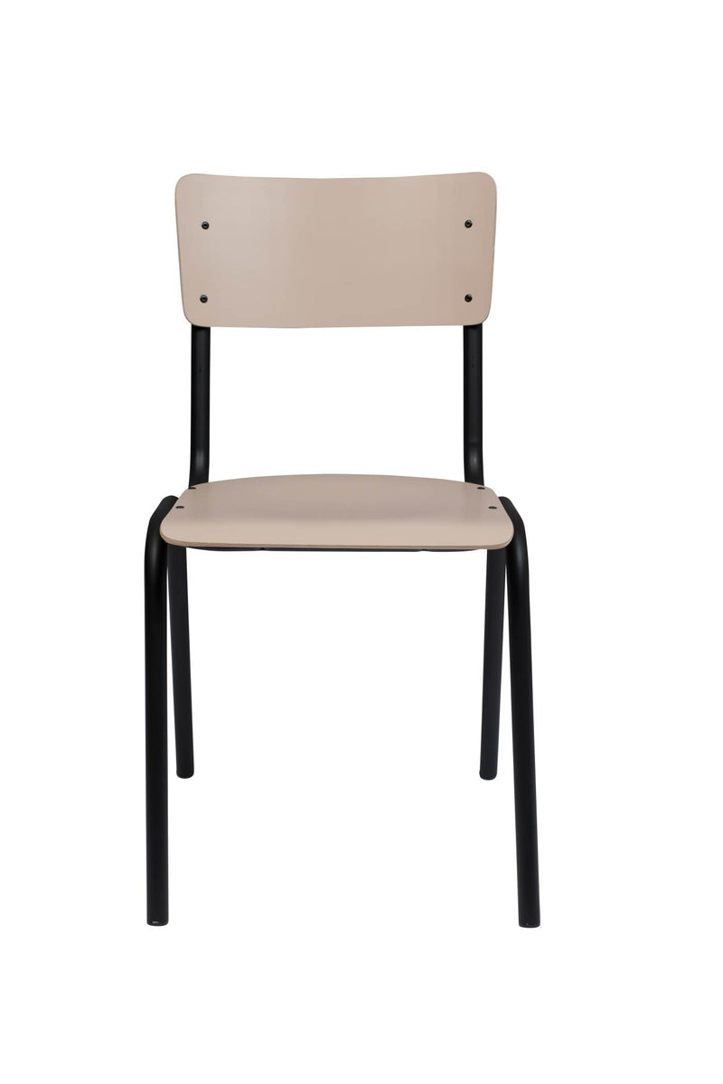Stuhl Stapelstuhl BACK TO SCHOOL MATTE BEIGE von ZUIVER