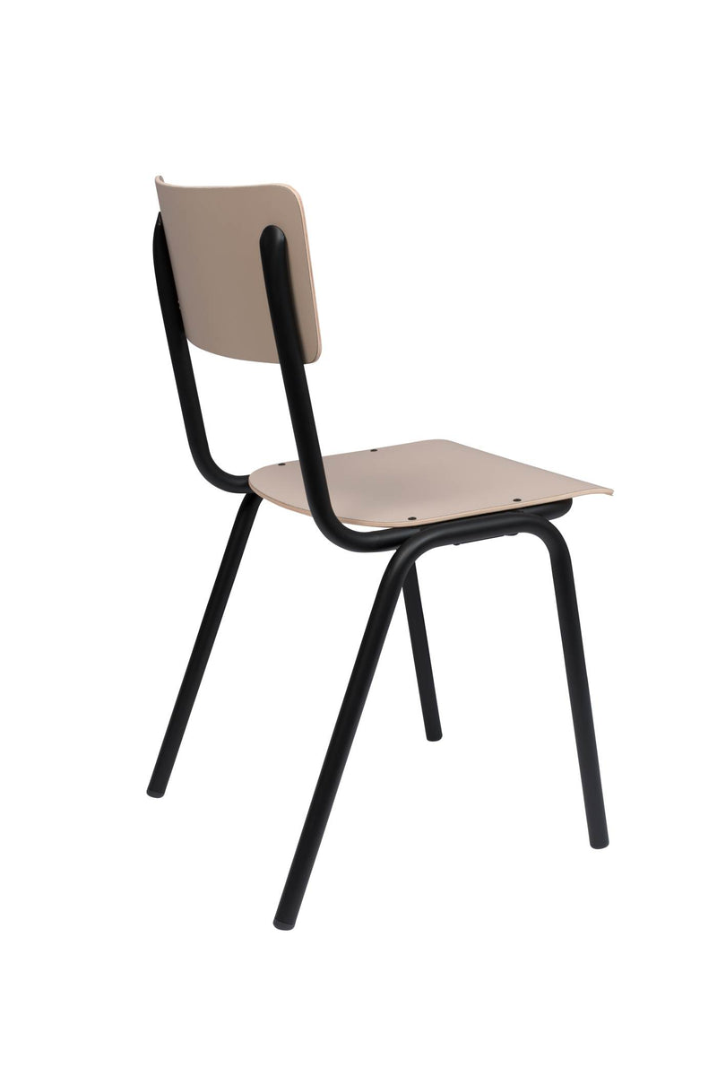 Stuhl Stapelstuhl BACK TO SCHOOL MATTE BEIGE von ZUIVER