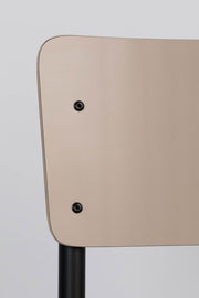 Stuhl Stapelstuhl BACK TO SCHOOL MATTE BEIGE von ZUIVER