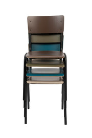 Stuhl Stapelstuhl BACK TO SCHOOL MATTE BEIGE von ZUIVER