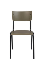 Stuhl Stapelstuhl BACK TO SCHOOL MATTE OLIVE von ZUIVER