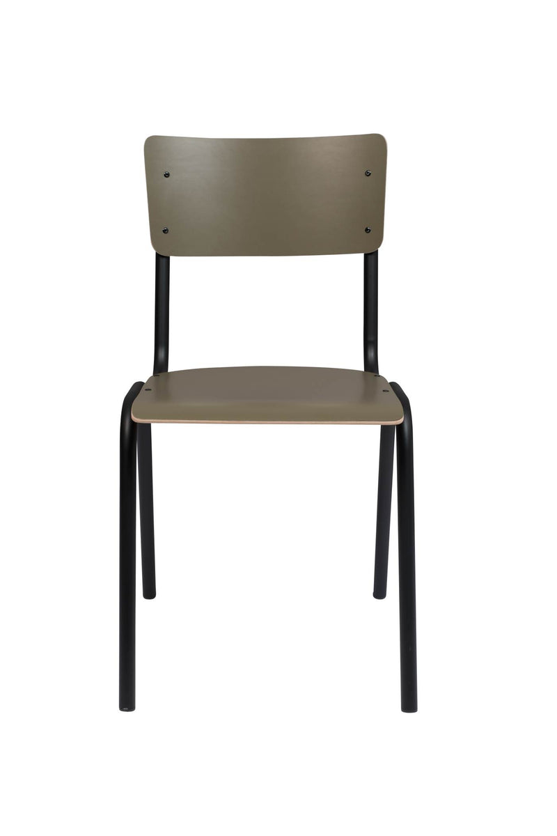Stuhl Stapelstuhl BACK TO SCHOOL MATTE OLIVE von ZUIVER