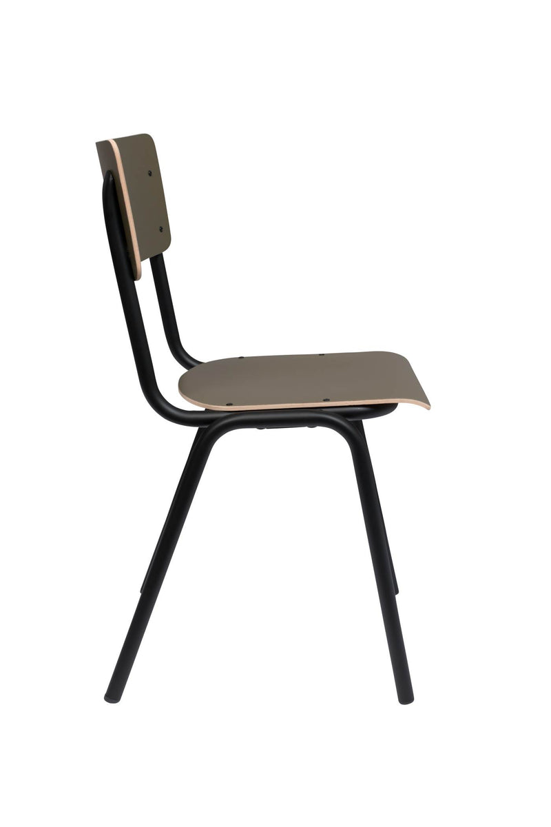 Stuhl Stapelstuhl BACK TO SCHOOL MATTE OLIVE von ZUIVER