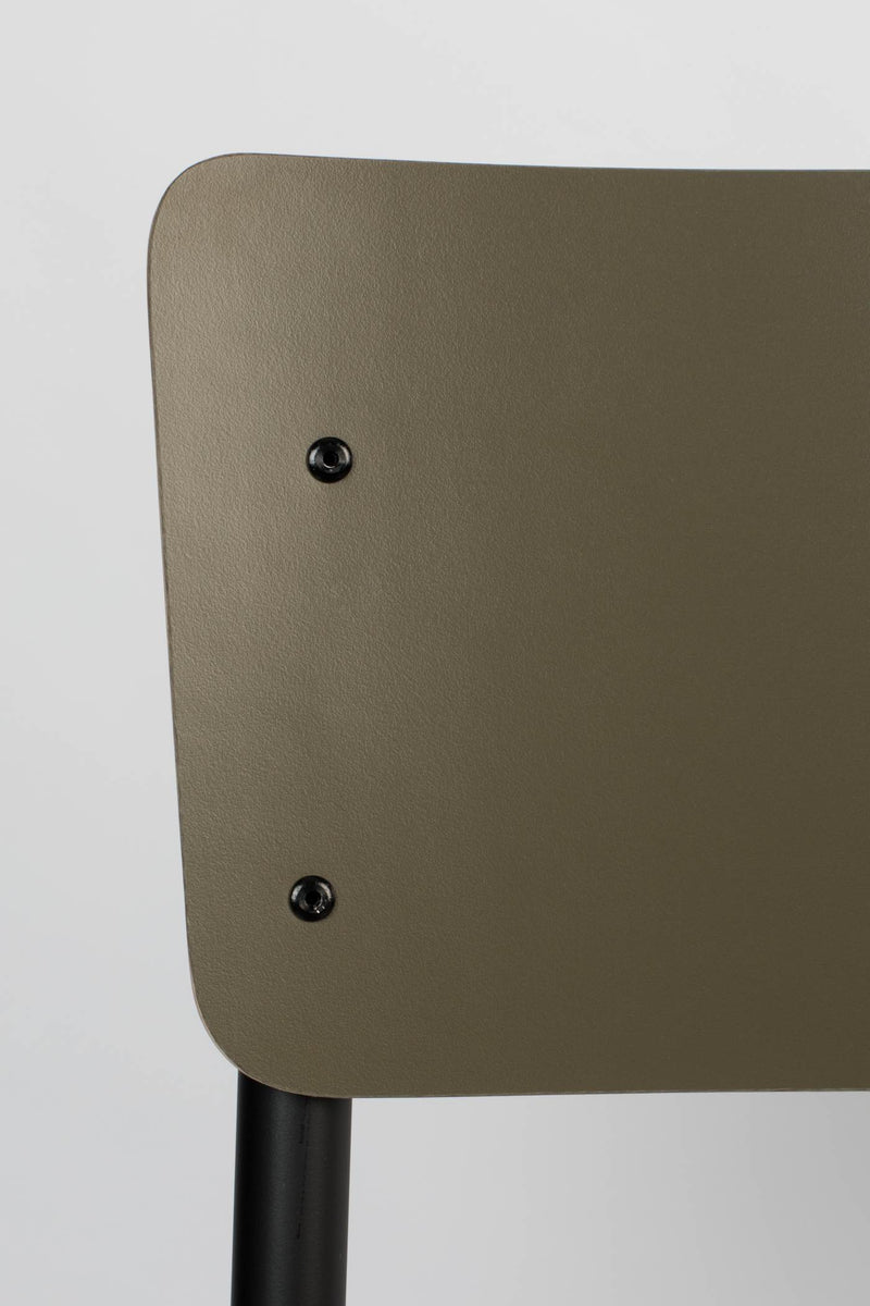 Stuhl Stapelstuhl BACK TO SCHOOL MATTE OLIVE von ZUIVER