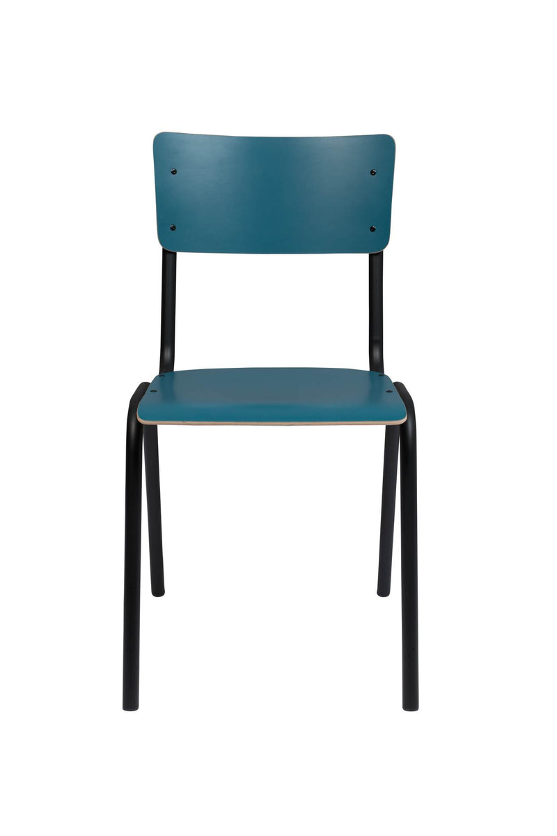Stuhl Stapelstuhl BACK TO SCHOOL MATTE PETROL von ZUIVER