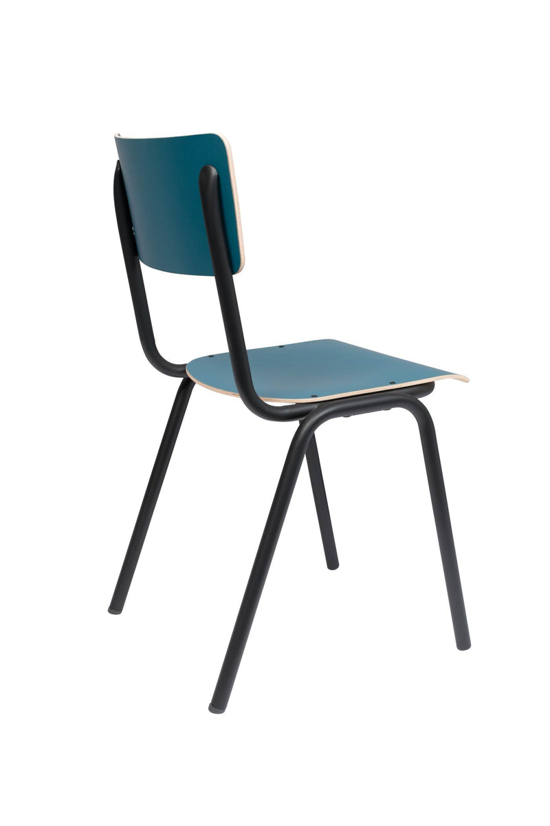 Stuhl Stapelstuhl BACK TO SCHOOL MATTE PETROL von ZUIVER