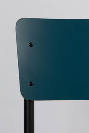 Stuhl Stapelstuhl BACK TO SCHOOL MATTE PETROL von ZUIVER