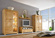 TV-Kommode VITA 120 cm Lowboard mit 2 Schubladen Kiefer massiv