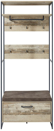 Bankregal Garderobe  ROOF - Vintage Style - inkl. Kissen