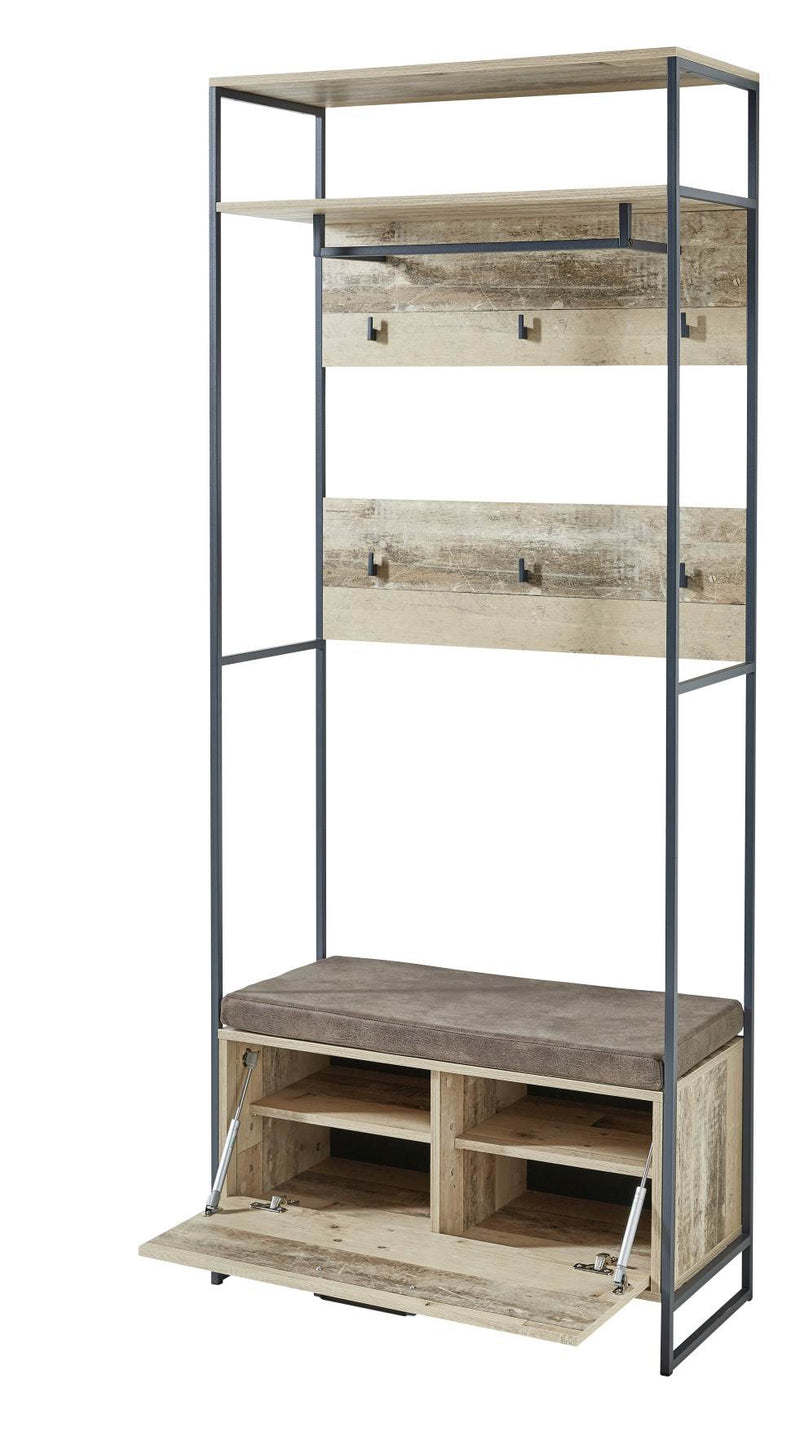 Bankregal Garderobe  ROOF - Vintage Style - inkl. Kissen