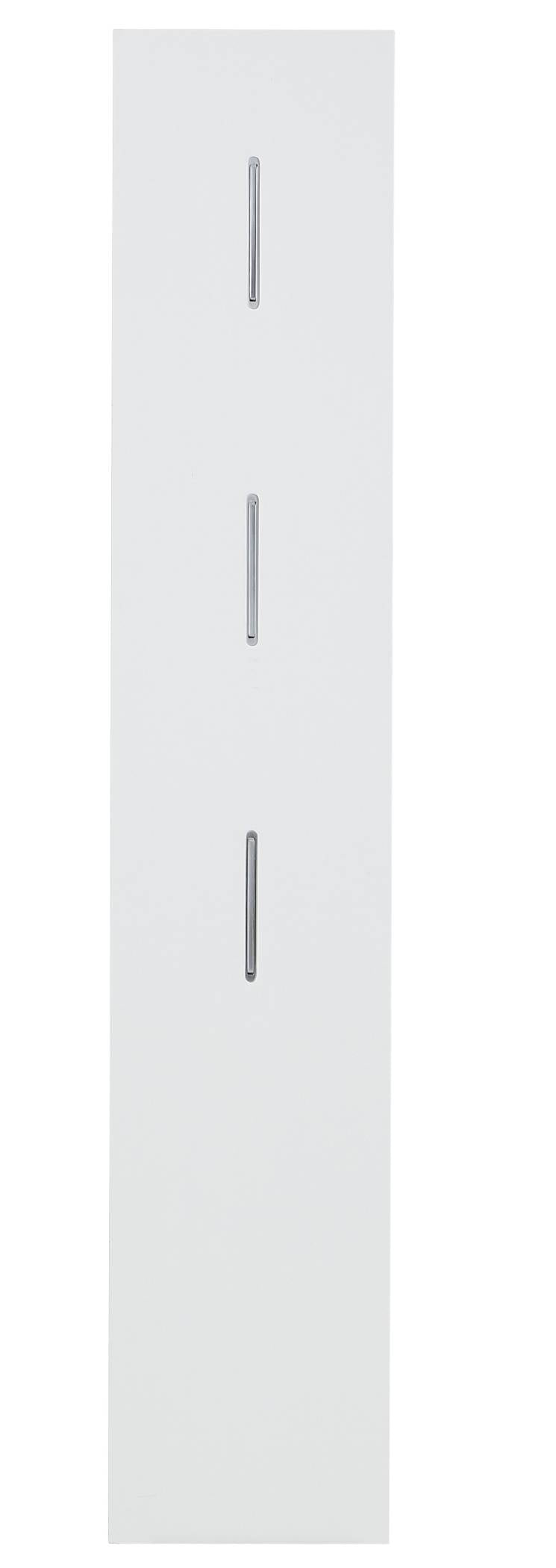 Garderobenpaneel MATEO 31 cm weiß mit 3 Haken