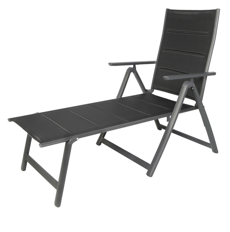 Comfort Sonnenliege Gartenliege Gestell Aluminium anthrazit