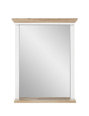 Spiegel JASMIN 65 x 83 cm mit Ablage Pinie weiß Nachbildung
