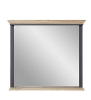 Spiegel JASMIN 93 x 83 cm Farbton Graphit mit Ablage