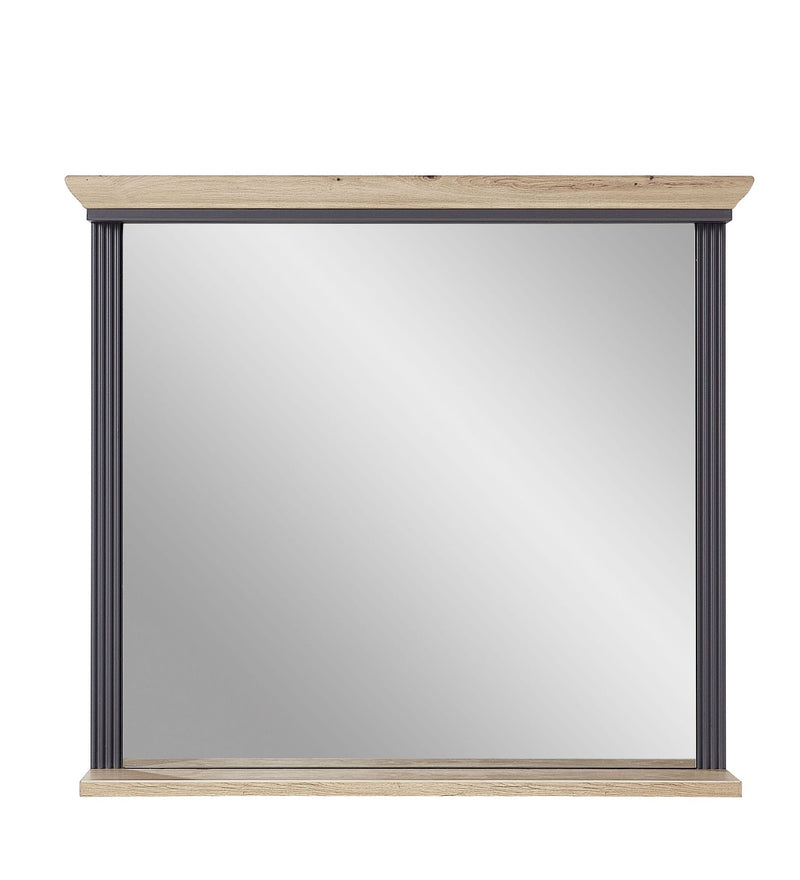 Spiegel JASMIN 93 x 83 cm Farbton Graphit mit Ablage