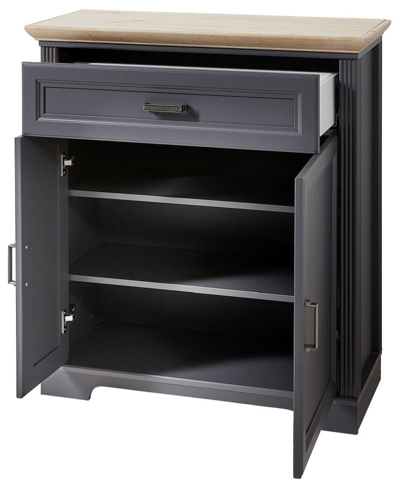 Garderobenset JASMIN GH80 Farbton Graphit und Artisan Eiche 5-teilig
