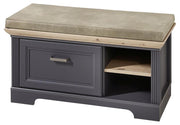 Garderobenset JASMIN GH80 Farbton Graphit und Artisan Eiche 5-teilig