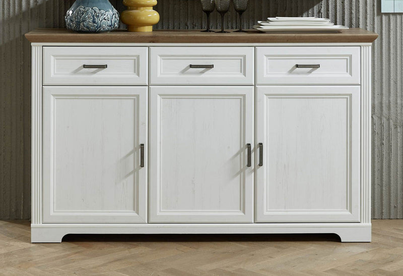 Sideboard JASMIN Pinie weiß Nachbildung