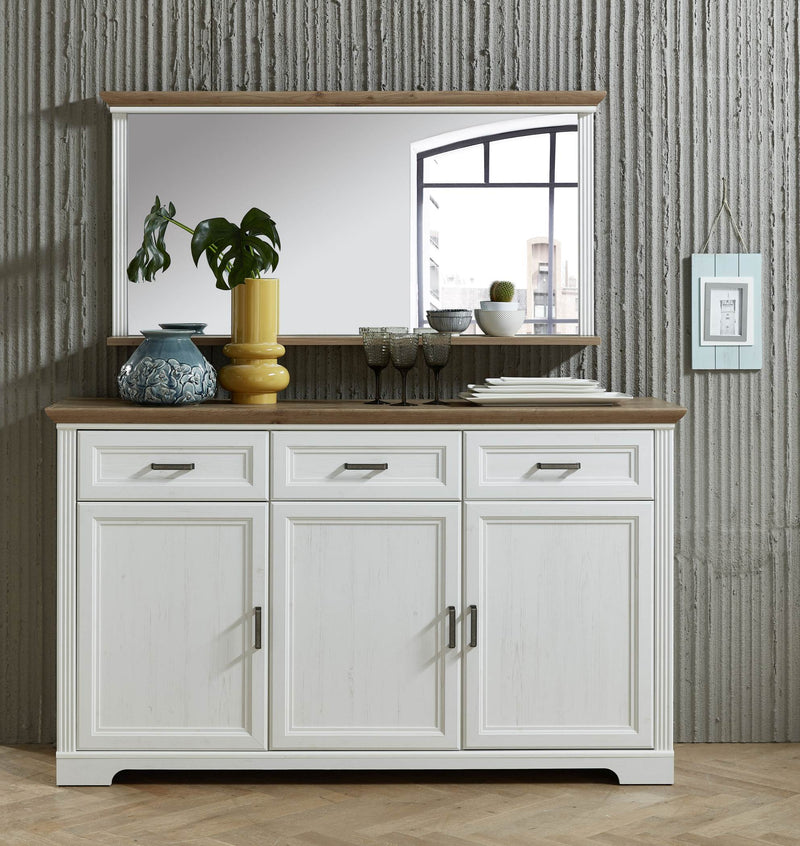 Sideboard JASMIN Pinie weiß Nachbildung