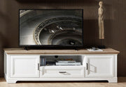 TV Lowboard JASMIN 193 cm Pinie weiß Nachbildung