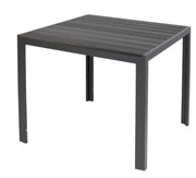 Gartentisch Comfort 80 x 80 cm mit Nonwood Platte Gestell Aluminium