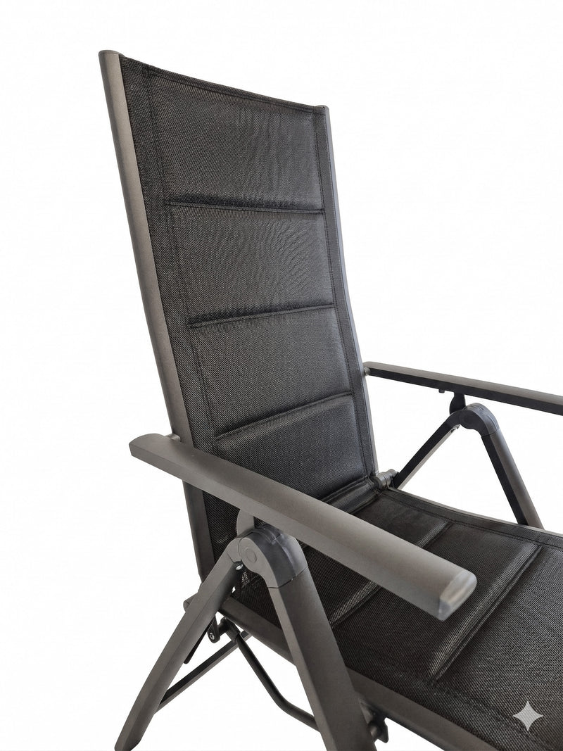 Relaxsessel Gartensessel Comfort Gestell Aluminium anthrazit
