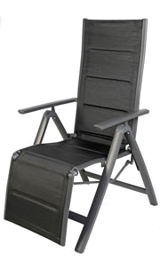 Relaxsessel Gartensessel Comfort Gestell Aluminium anthrazit