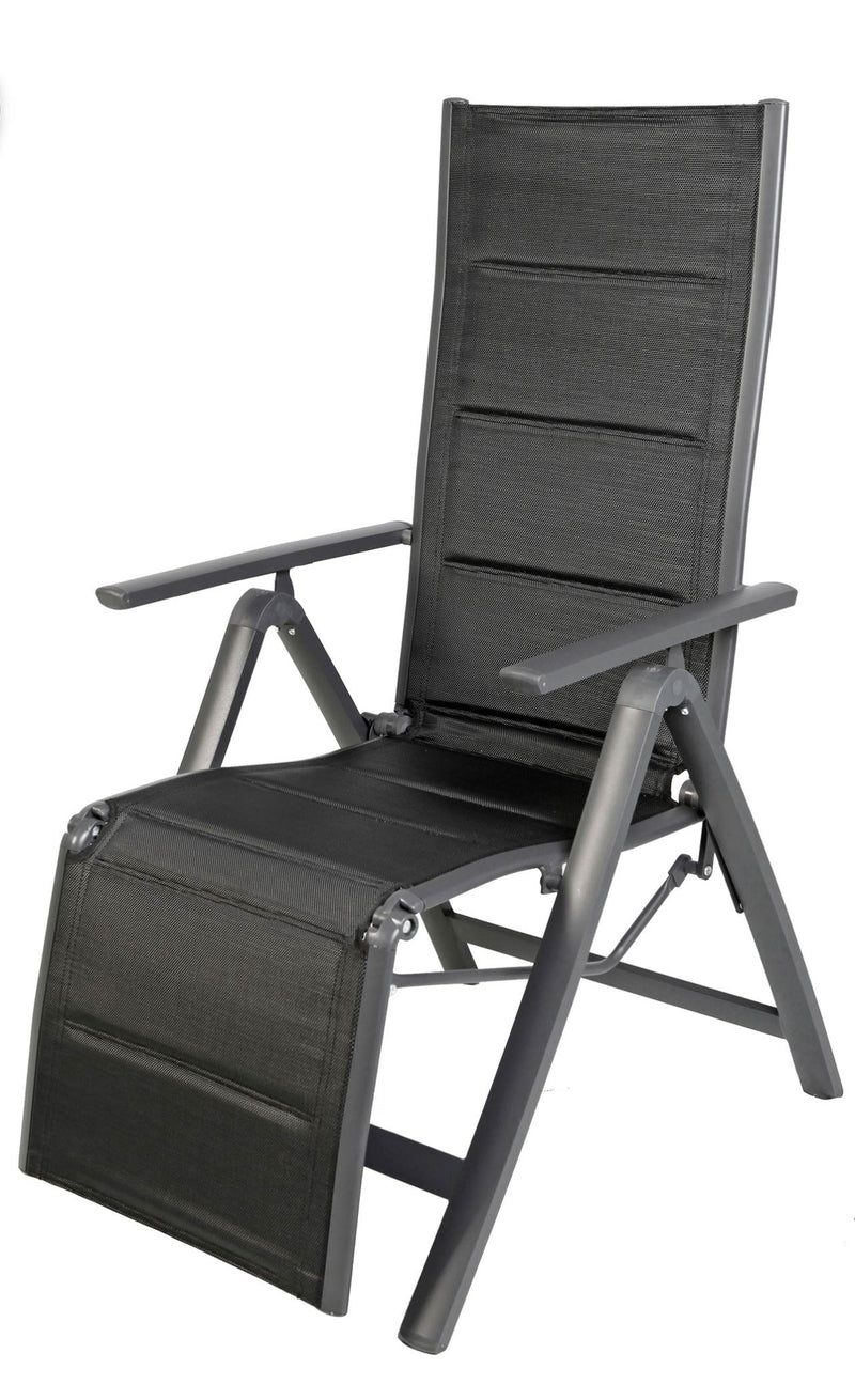 Relaxsessel Gartensessel Comfort Gestell Aluminium anthrazit