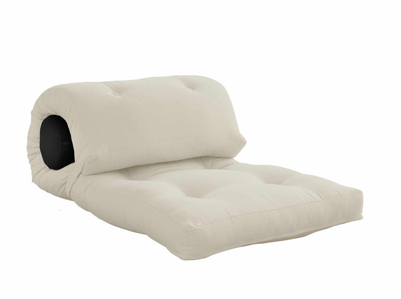 Design Tagesliege WRAP Beige mit Nackenkissen von Karup